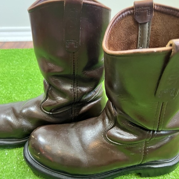 Red Wing Pecos 2231 Amber Leather Steel Toe Work Boots  Sz 10, Made in USA. EUC - Picture 9 of 11
